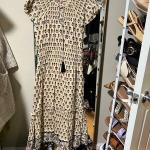 Philosophy Cream and Black Maxi Dress